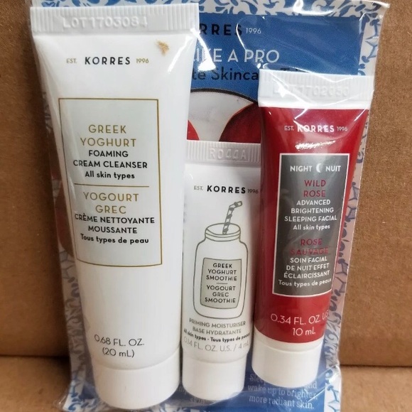 Korres Other - New, Korres Greek Yoghurt Skincare Travel Set, Lot